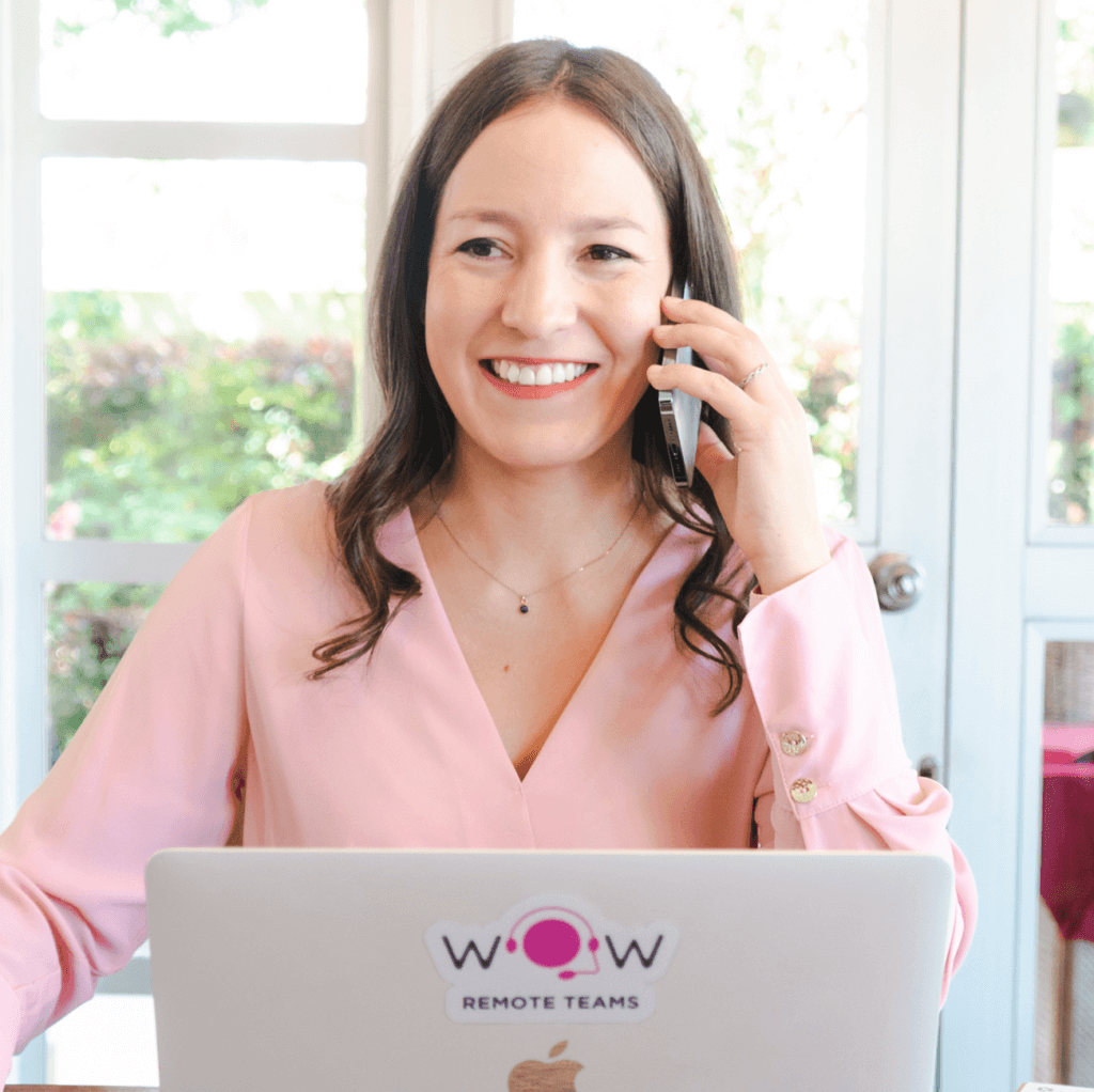 a virtual assistant from Wow working in Latin America